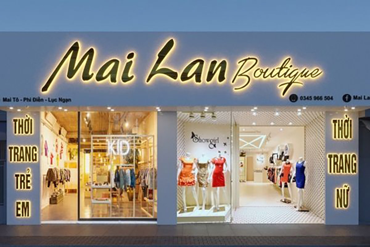 30+ Mẫu Thiết Kế Biển Hiệu Shop Quần Áo Hot Nhất